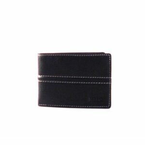 Billetera en piel Nilo tipo americana sin cierre para hombre