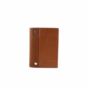 Billetera en piel Nilo color camel para hombre