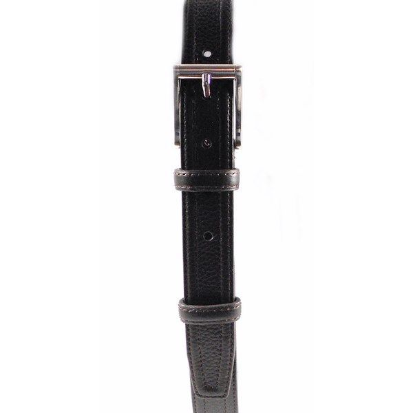 Cinturón en piel estrecho y flexible de color marrón - Imagen 2