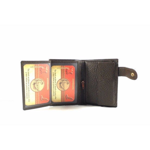 Cartera de piel para hombre con monedero - Imagen 4