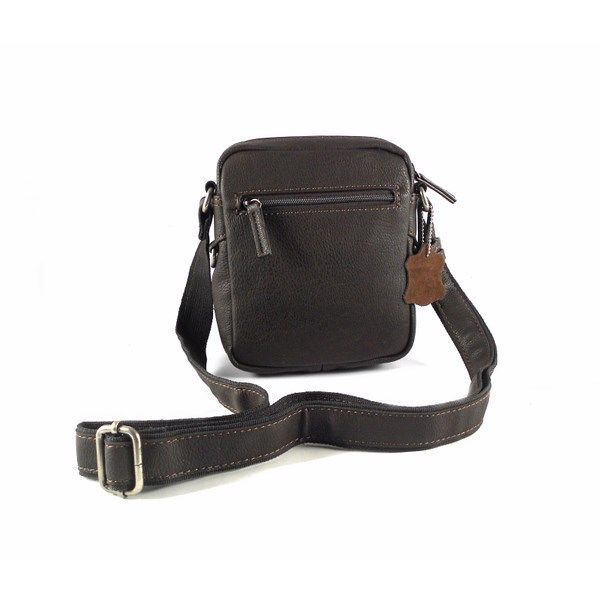 Bandolera hombre Matties cremalleras en marrón o negro - Imagen 3