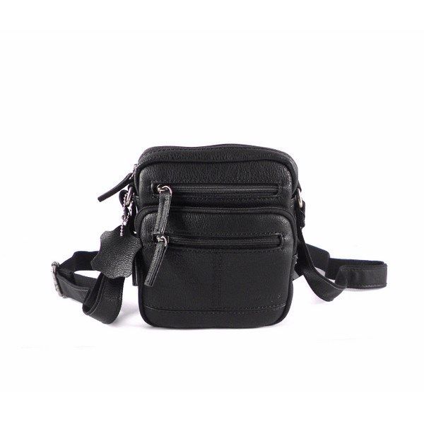 Bandolera hombre Matties cremalleras en marrón o negro - Imagen 4