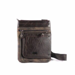 Bandolera hombre plana Matties con cremalleras