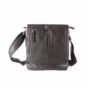Bolso Bandolera hombre Matties en piel vacuno con solapa