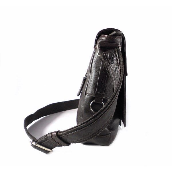 Bolso Bandolera hombre Matties en piel vacuno con solapa - Imagen 4