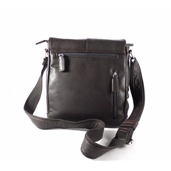 Bolso Bandolera hombre Matties en piel vacuno con solapa - Imagen 5