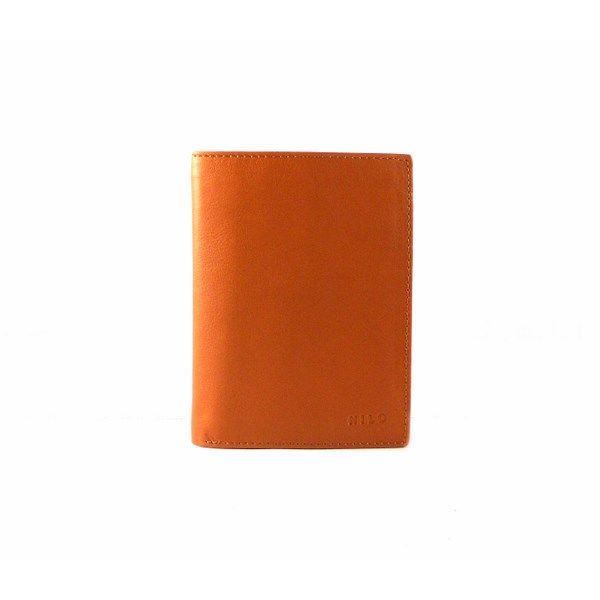 Billetera piel Nilo con monedero y doble billetero en color cuero o beis - Imagen 2