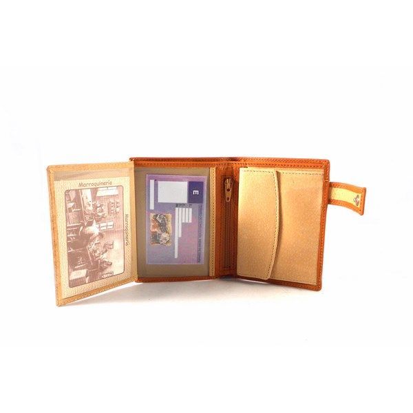 Billetera piel Nilo con monedero y cremallera con cierre de broche - Imagen 3