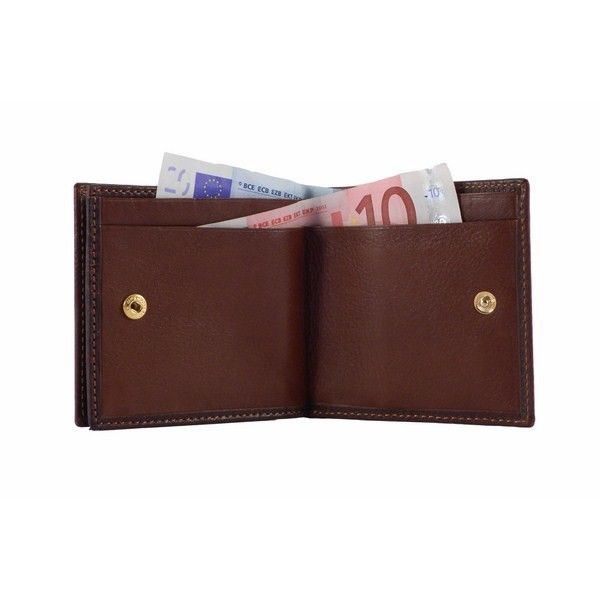 Cartera de caballero en piel tipo americano marrón o negra - Imagen 2