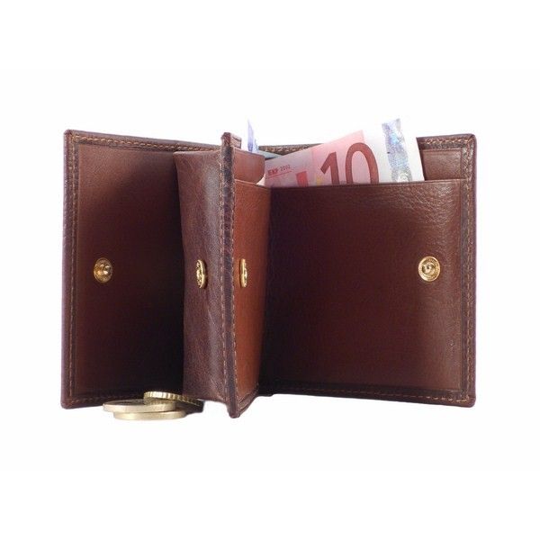 Cartera de caballero en piel tipo americano marrón o negra - Imagen 4