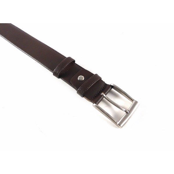 Cinturón con cremallera interior para dinero en piel color marrón o negro - Imagen 4