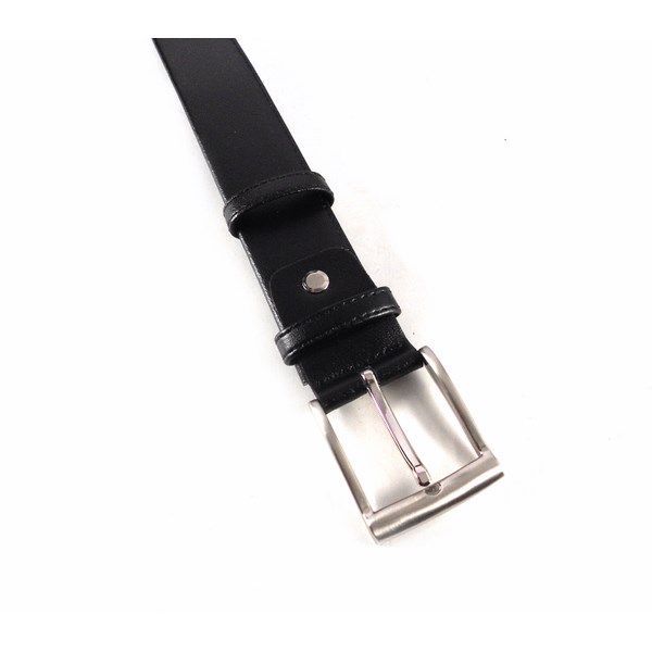 Cinturón con cremallera interior para dinero en piel color marrón o negro - Imagen 8