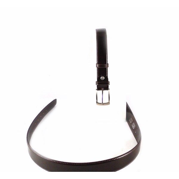 Cinturón de hombre talla especial en piel color marrón