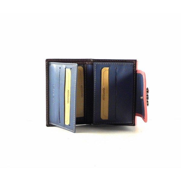 Billetero pequeño mujer en piel con detalle de ositos - Imagen 5