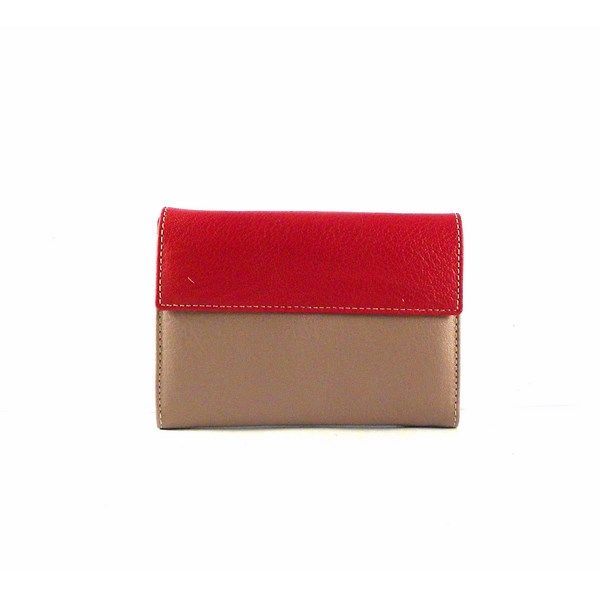 Billetero de piel juvenil pequeño con detalle de osos - Imagen 2