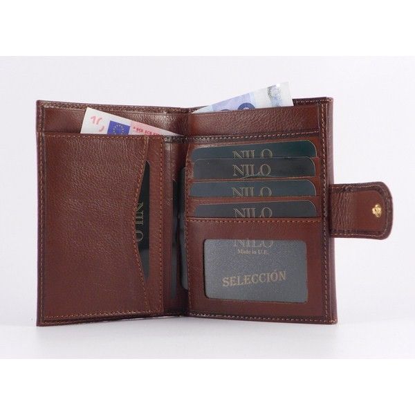 Billetero piel para mujer para monedas y documentación - Imagen 6