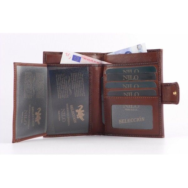 Billetero piel para mujer para monedas y documentación - Imagen 7