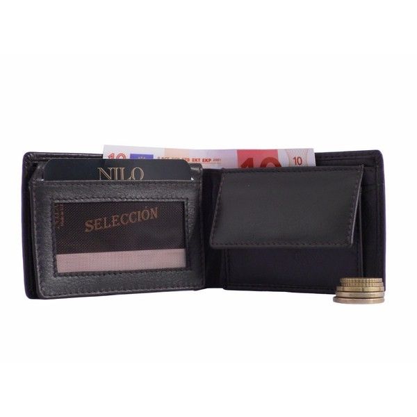 Cartera para hombre hecha en piel y de tipo americano - Imagen 2