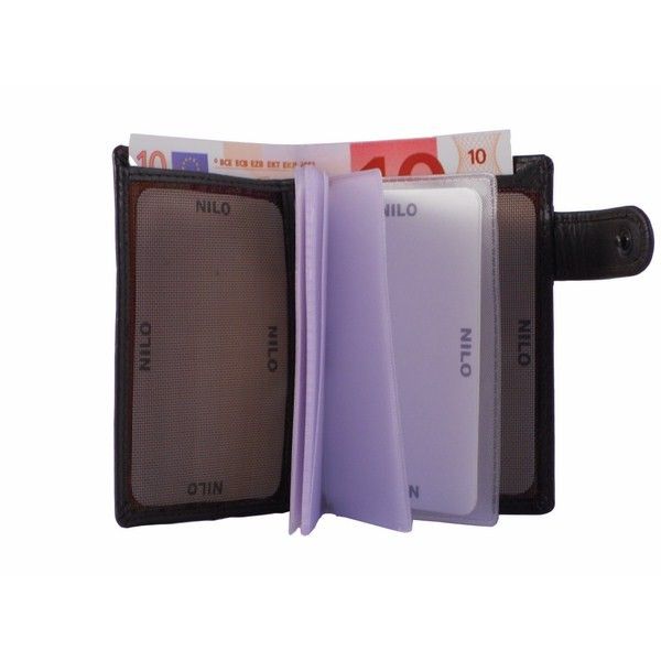 Cartera Billetero de piel para hombre con tarjetero y cierre correilla - Imagen 2