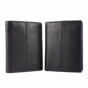 Cartera de piel atemporal para hombre marca Nilo con doble cierre