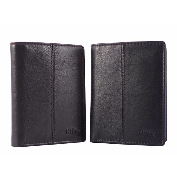 Cartera de piel atemporal para hombre marca Nilo con doble cierre