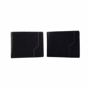 Cartera de piel para hombre tipo americano de piel rugosa