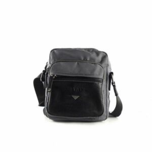 Bolso bandolera para hombre Privata 473 con cremalleras gris o azul marino