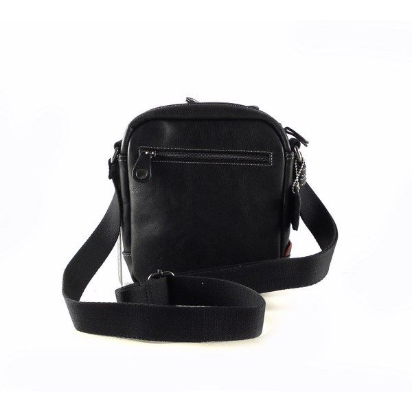 Bandolera de hombre Matties con cierres de cremalleras color negro - Imagen 3