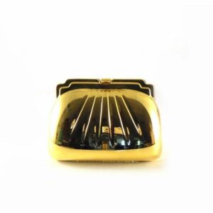 Clutch metálico dorado