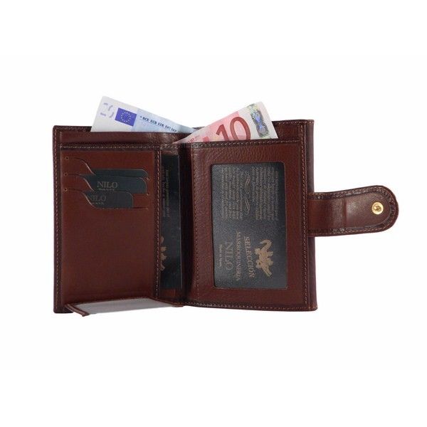 Billetero de selección en piel color marrón para mujer - Imagen 5