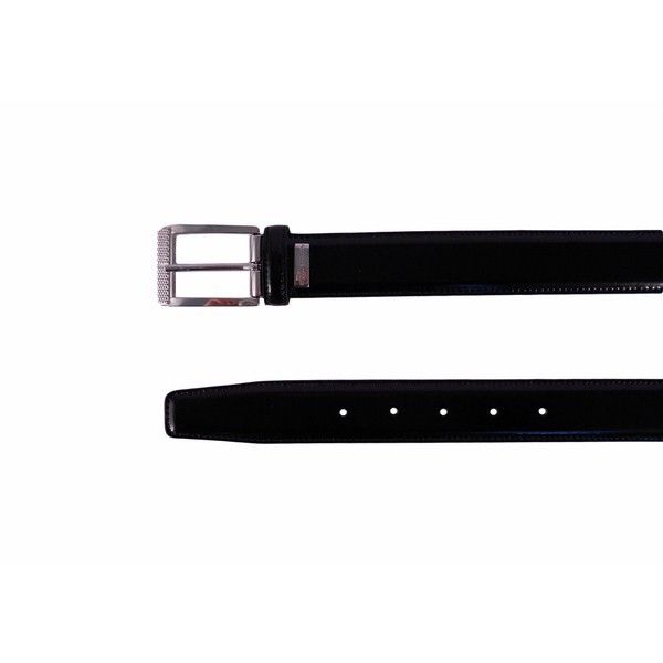 Cinturón en piel de hombre con hebilla plateada de Miguel Bellido - Imagen 3