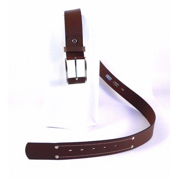 Cinturón piel sport con pespuntes - Imagen 2