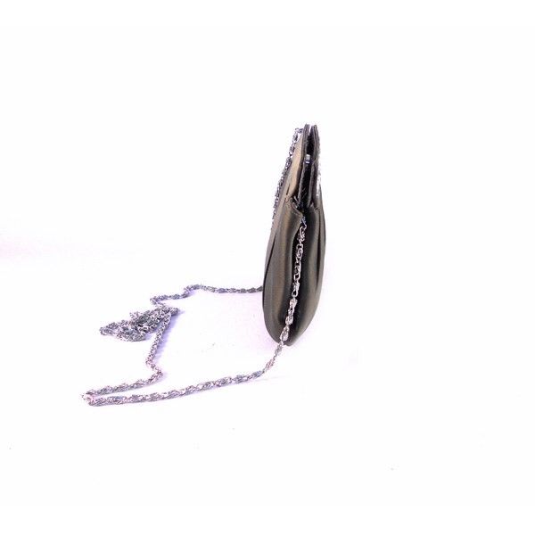 Cartera EFerri negra con metálicos plata - Imagen 7