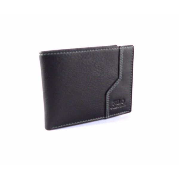 Billetero con monedero americano piel Nilo con pespuntes - Imagen 6