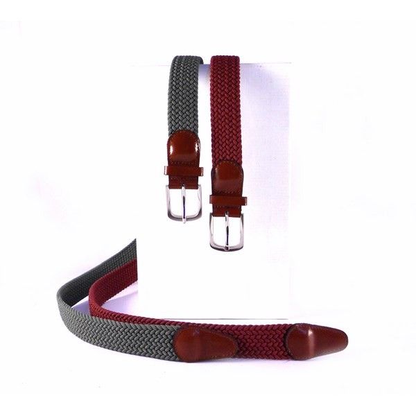 Cinturón elastico trenzado Nilo verde militar