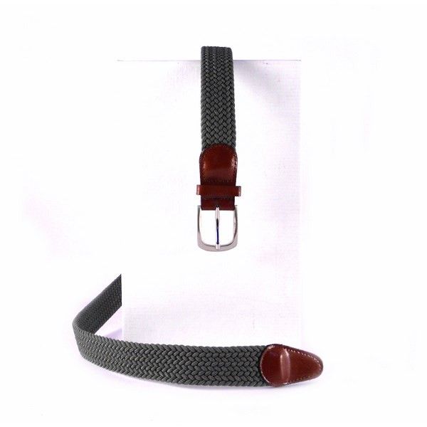 Cinturón elastico trenzado Nilo verde militar - Imagen 2