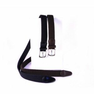 Cinturón elastico trenzado Nilo marrón