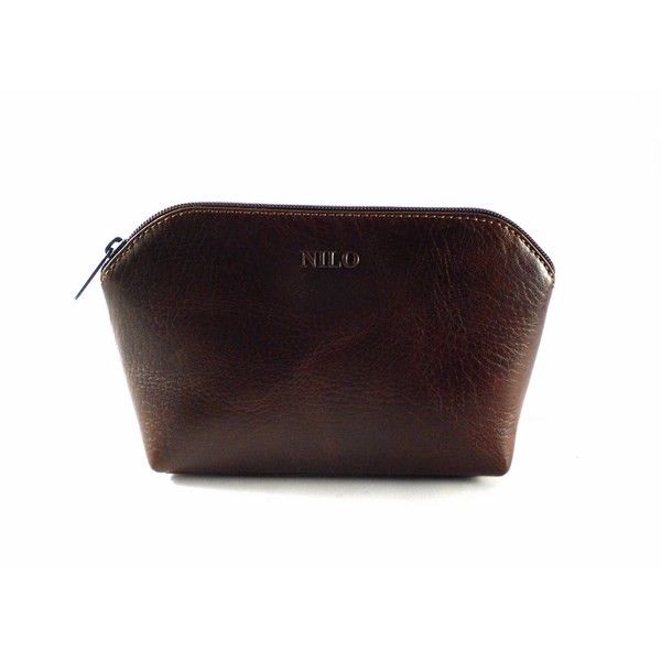 Monedero grande de mujer hecho en piel de vacuno color marrón - Imagen 3