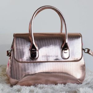 Bolso metalizado Agatha Ruiz de la Prada color rosado