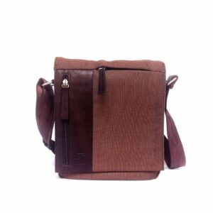 Bolso bandolera para hombre MATTIES BAGS combinado en nylon y piel