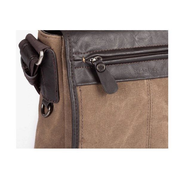 Bolso bandolera hombre Matties Bags New Adventur grande con solapa - Imagen 2