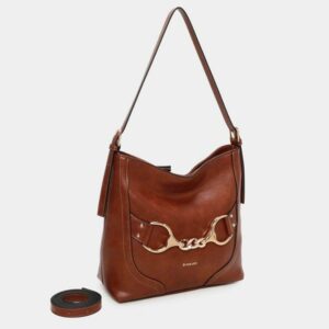 Bolso de hombro BINNARI Fanny color cuero