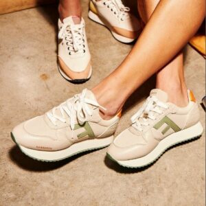 Zapatillas deportivas para mujer Fun and Basics Iris de nylon beige