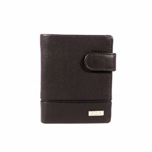 Cartera piel hombre Nilo vertical con cierre y monedero exterior