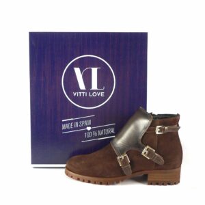 Botines piel mujer Vitti Love con hebillas