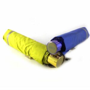 Paraguas plegable colección Vogue color verde y azul