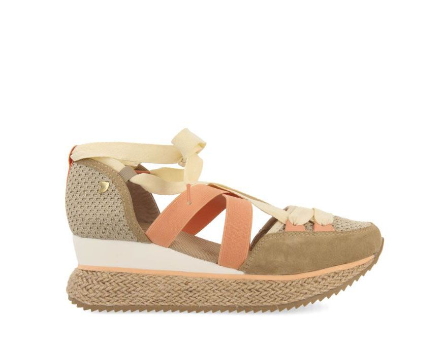 Sneakers abiertos GIOSEPPO TOTNES beige con cuña - Imagen 3