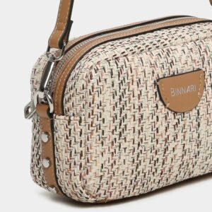 Bolso bandolera Binnari modelo Júcar color natural