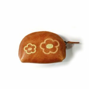 Monedero de piel para mujer cierre de cremallera