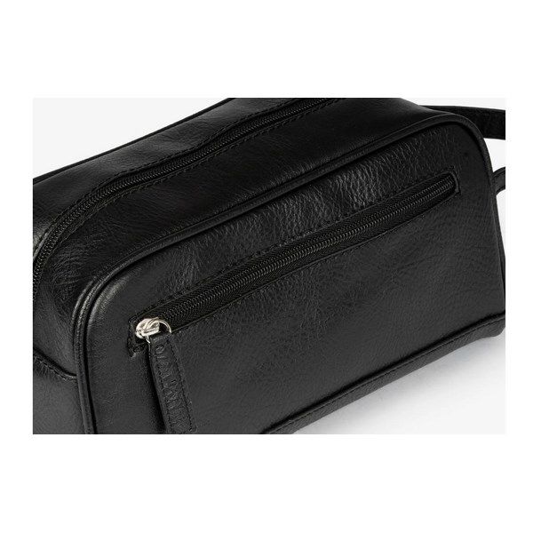 Neceser hombre MATTIES BAGS con cierre de cremalleras polipiel negro - Imagen 3